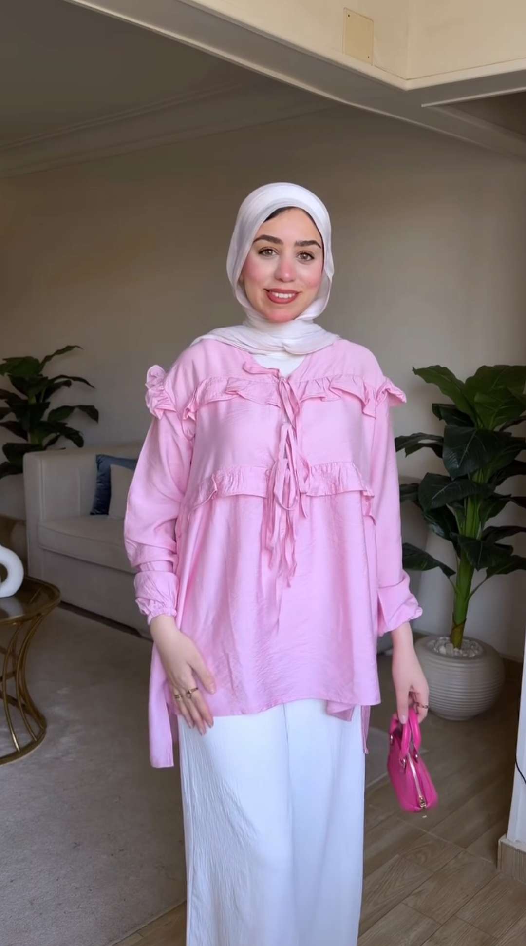 Pink Wavy Blouse