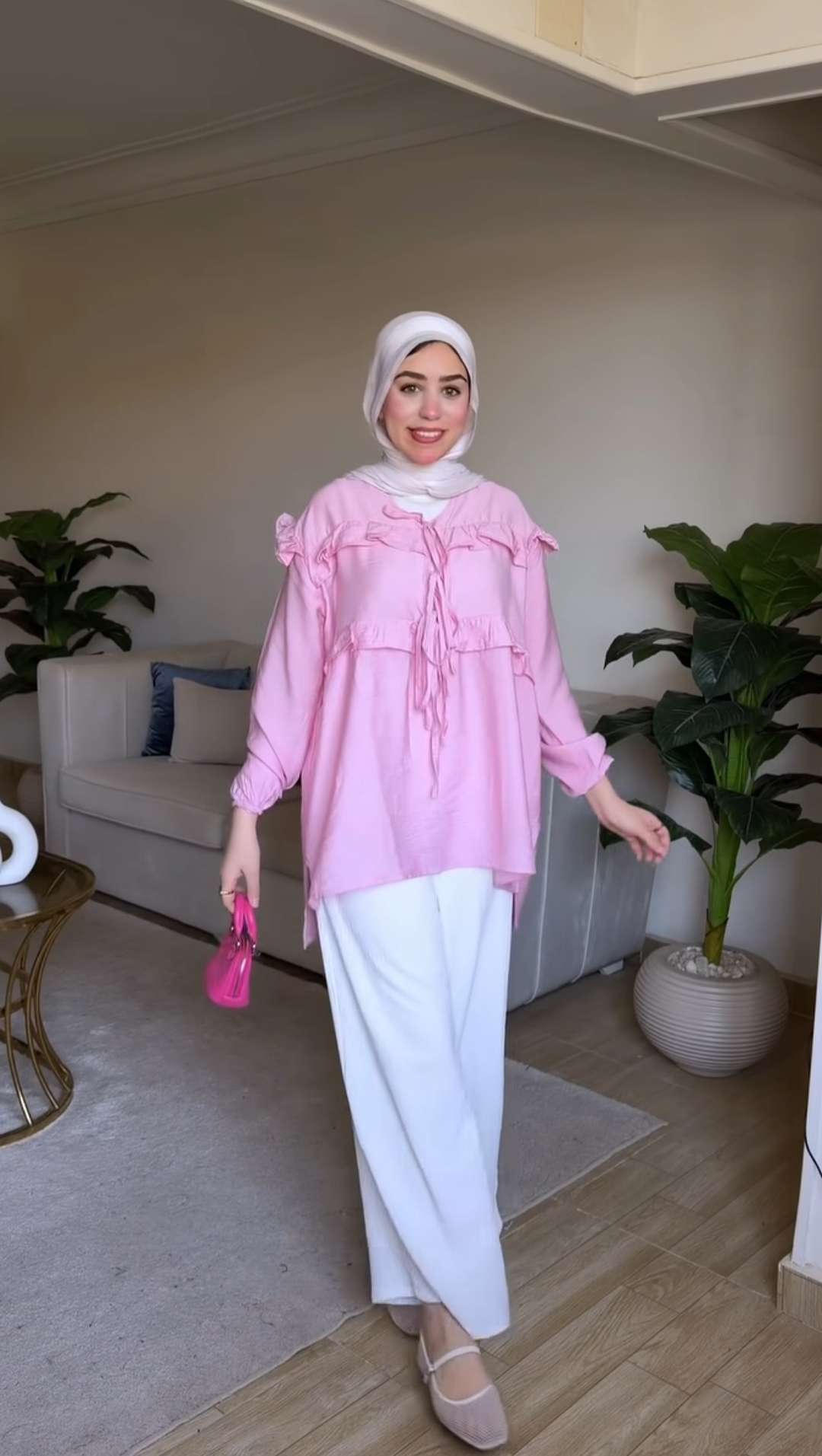 Pink Wavy Blouse