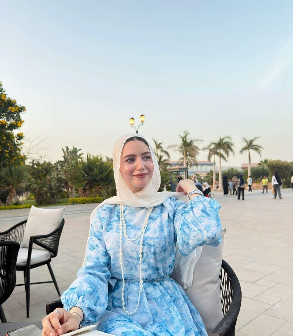 فستان بيبي بلو ماربل
