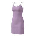 Lavender Piano Rib Mini Dress