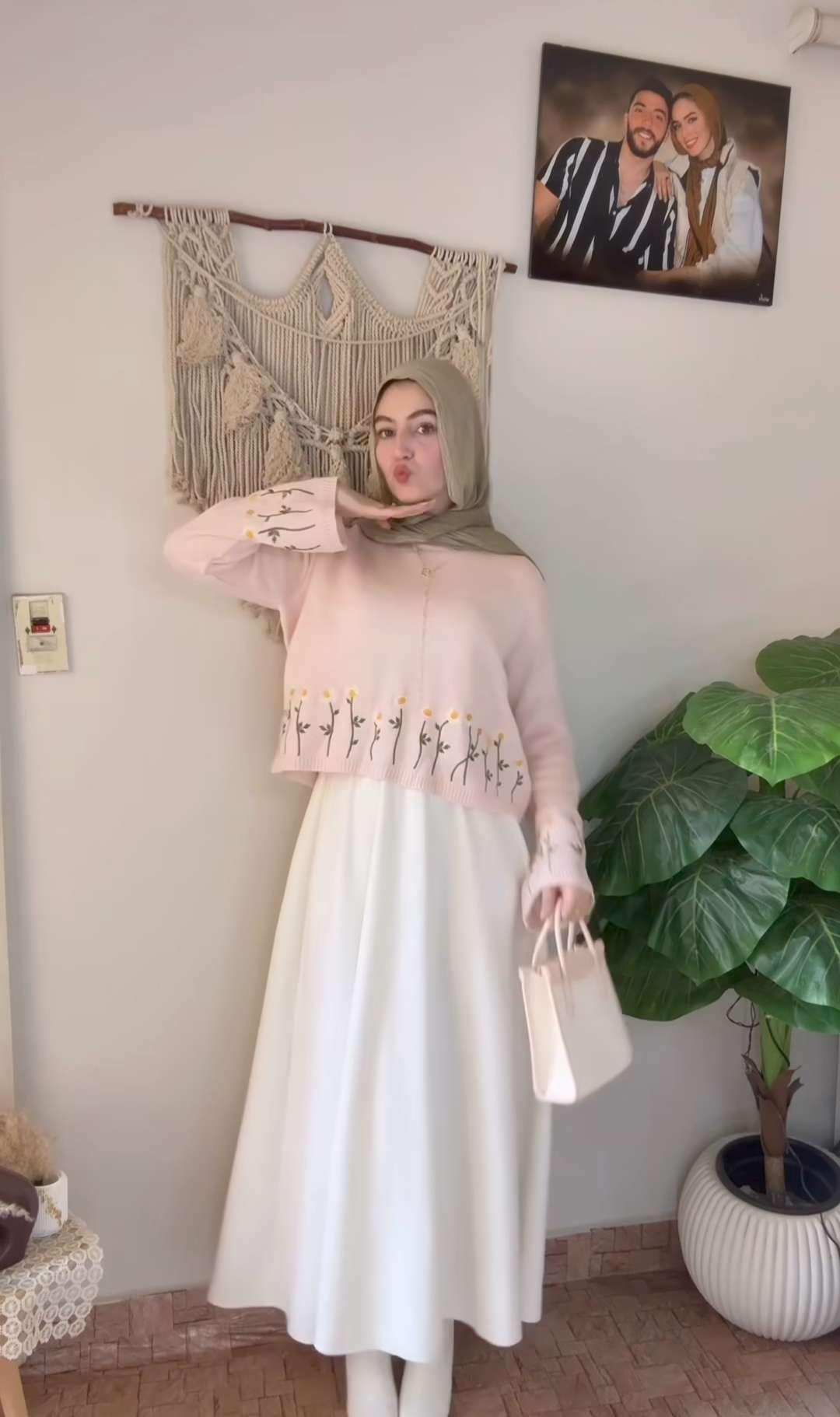 Pink Rose Pullover.