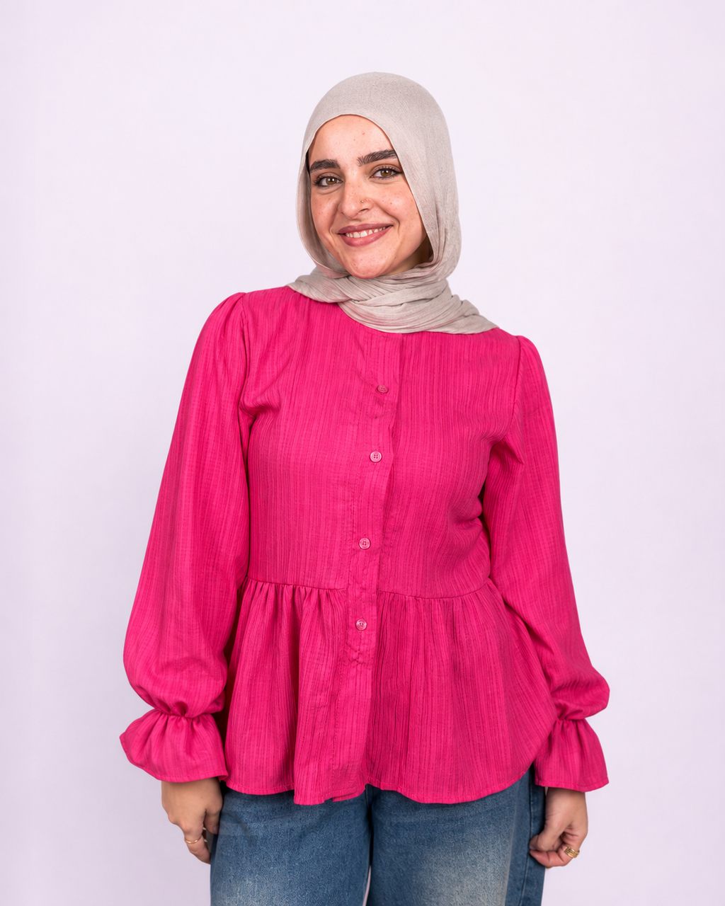 Fuchsia Mila Blouse