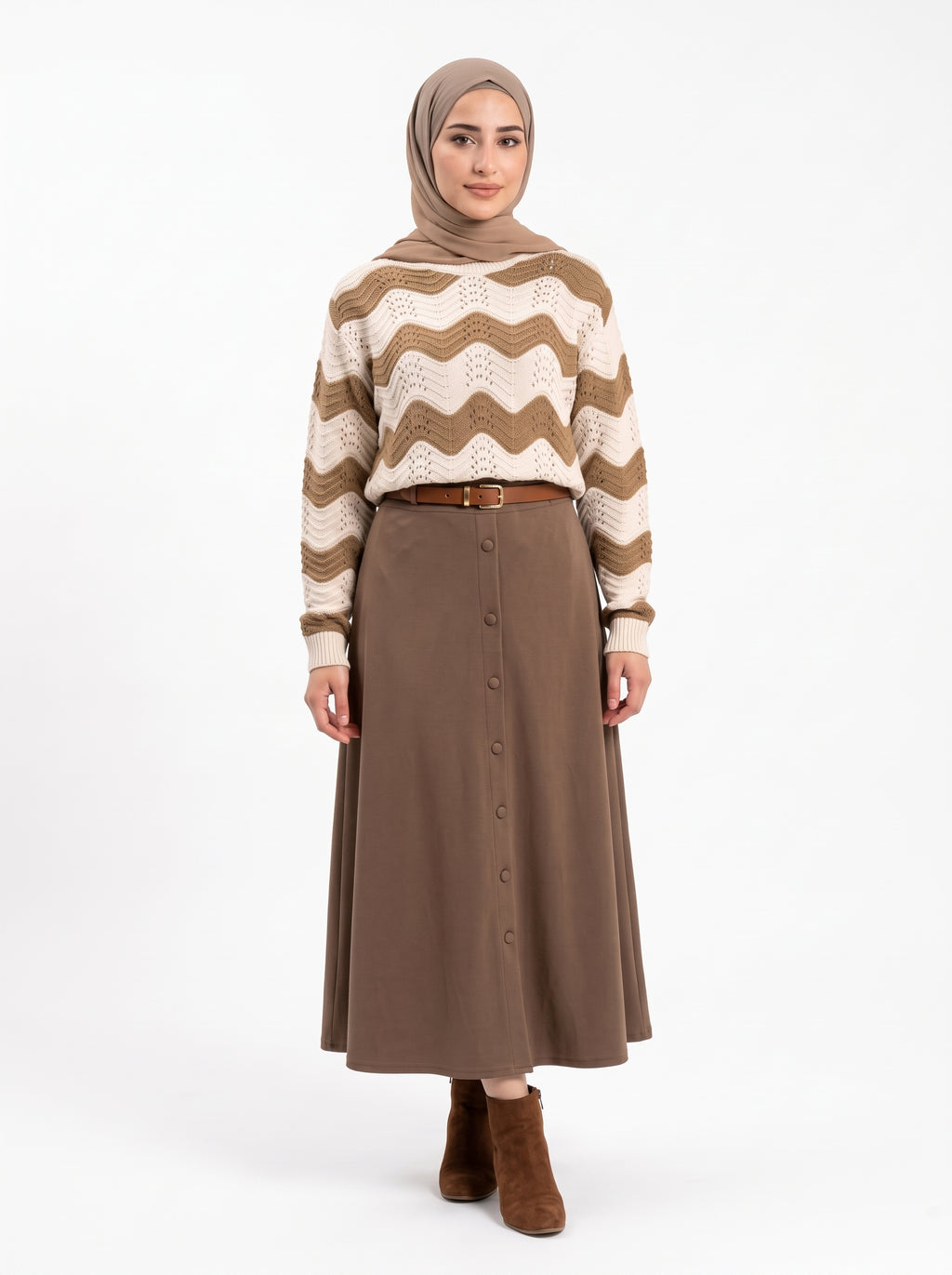 Cafe Striped Chain Pullover