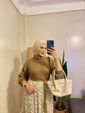 Cafe High Cool pullover with Belt.