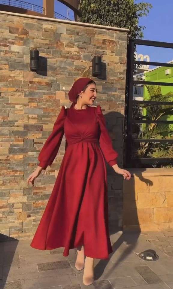 Burgundy Suede Cross Dress.