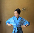 Baby Blue Ruffles Blouse.