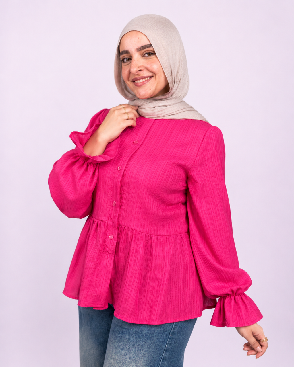 Fuchsia Mila Blouse