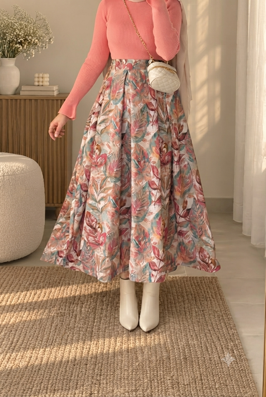 Pink Modern Skirt