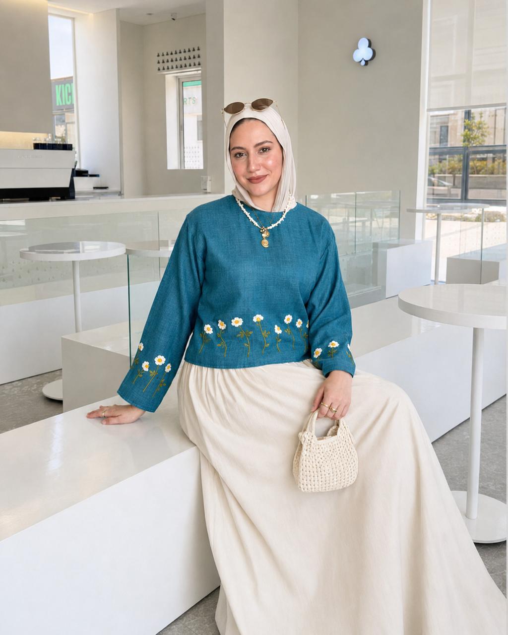 Jenzari Embroidered Blouse