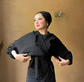Black Ruffles Blouse.