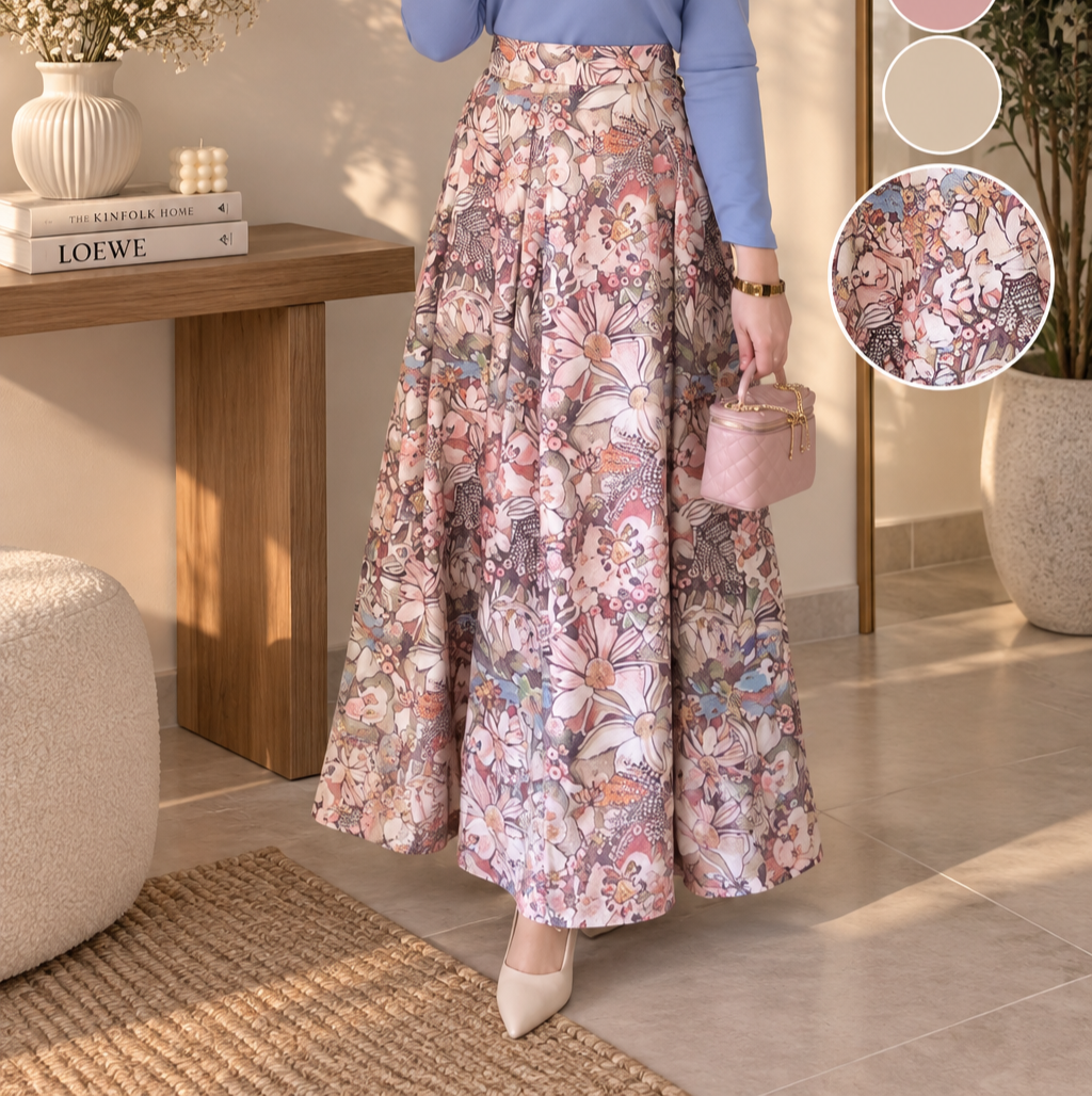 Rose Modern Eid Skirt