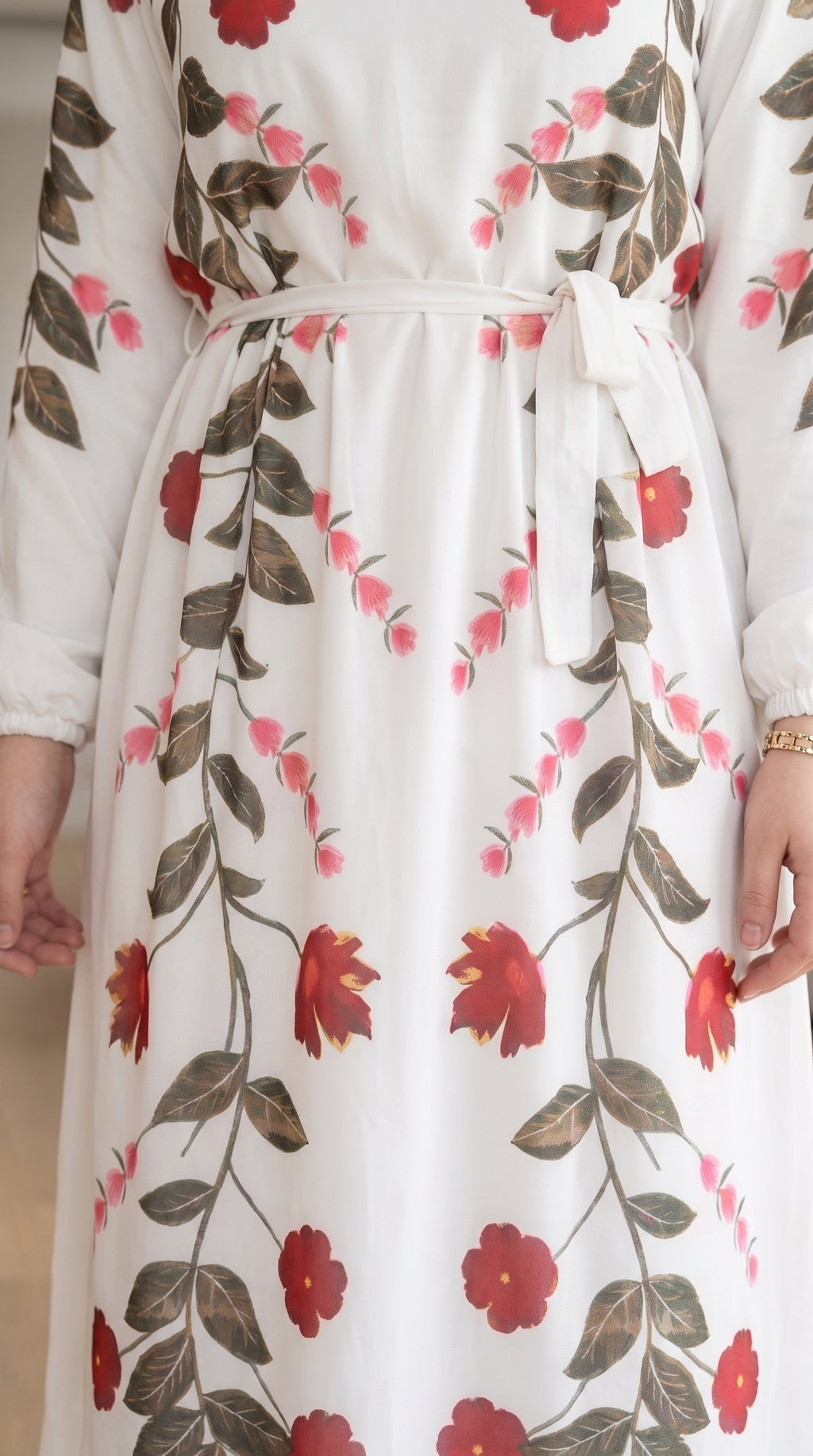 Red Flowers Dress.