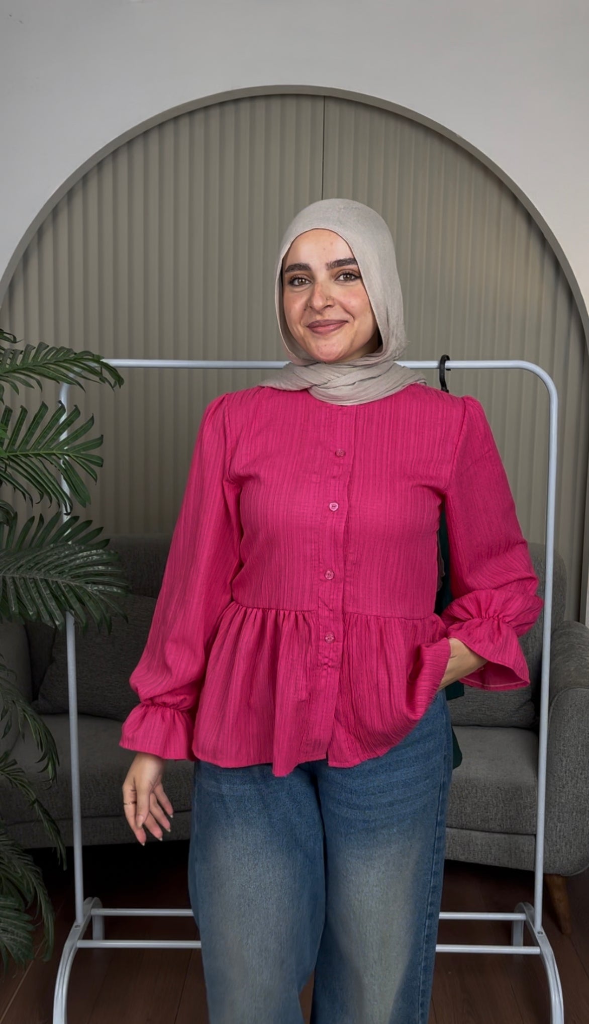 Fuchsia Mila Blouse