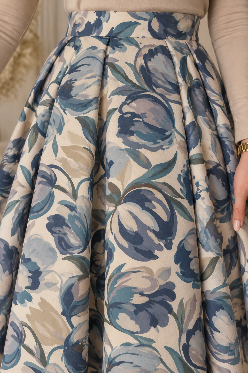 Blue Modern Eid Skirt