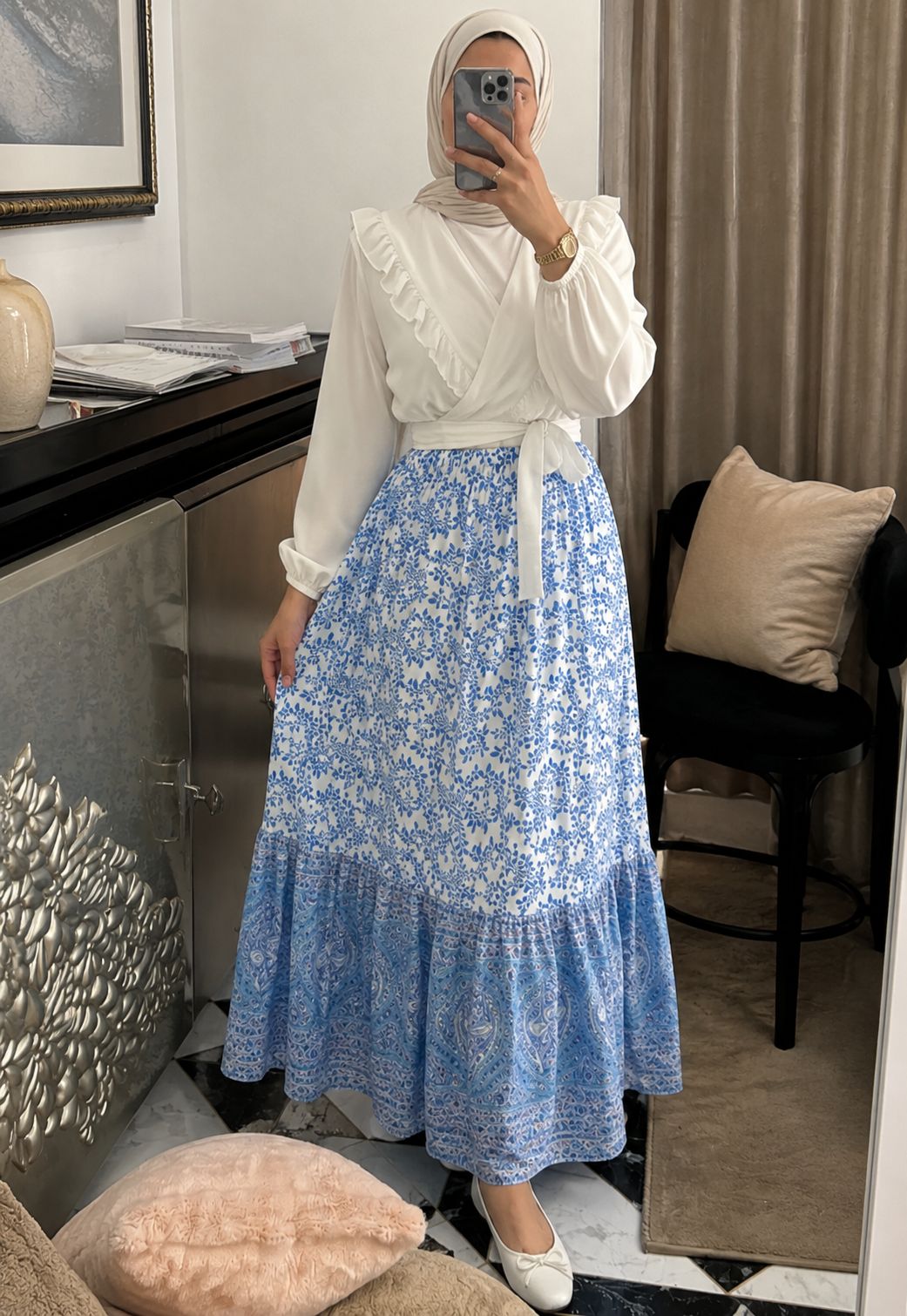 Blue Skirt.