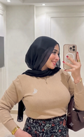 Cafe Embroidered Butterfly Pullover.