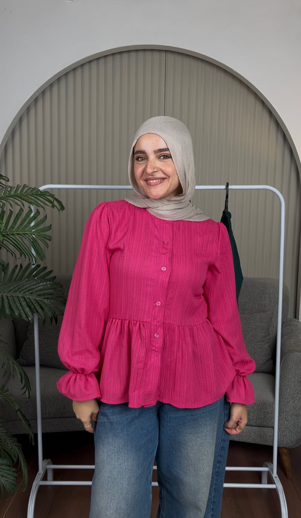 Fuchsia Mila Blouse