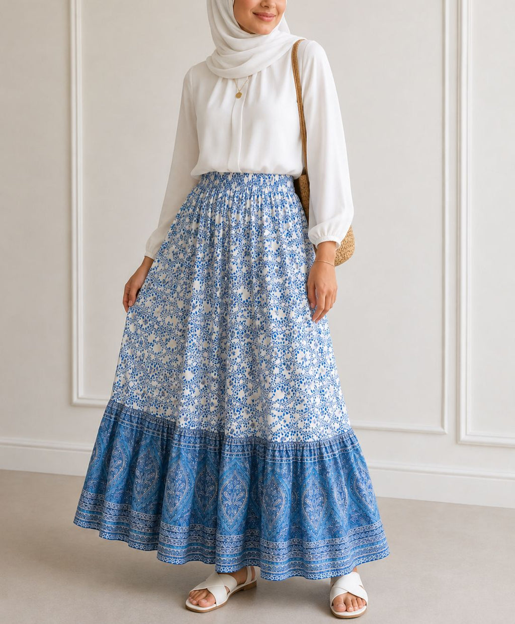 Blue Skirt.