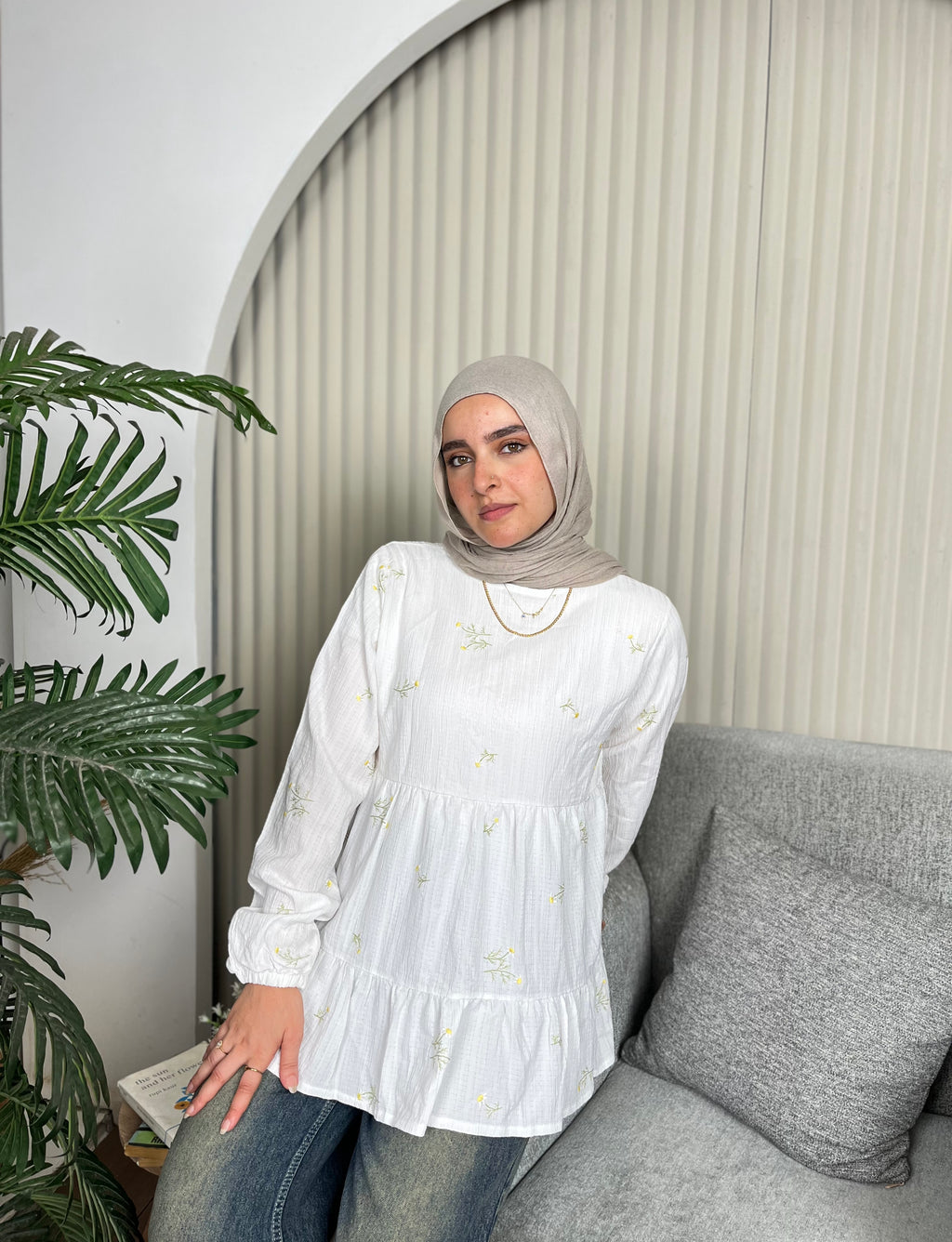 White Daisy Blouse