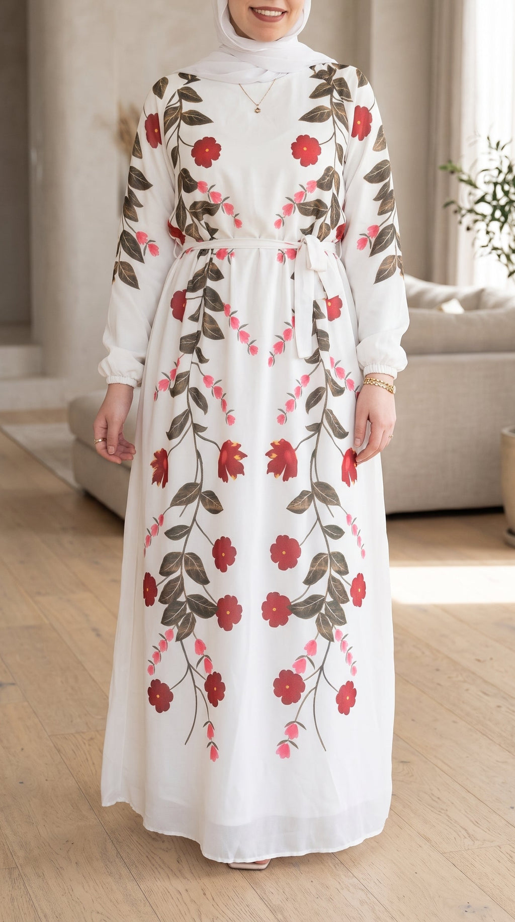 Red Flowers Dress.