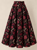 Burgundy Modern Skirt