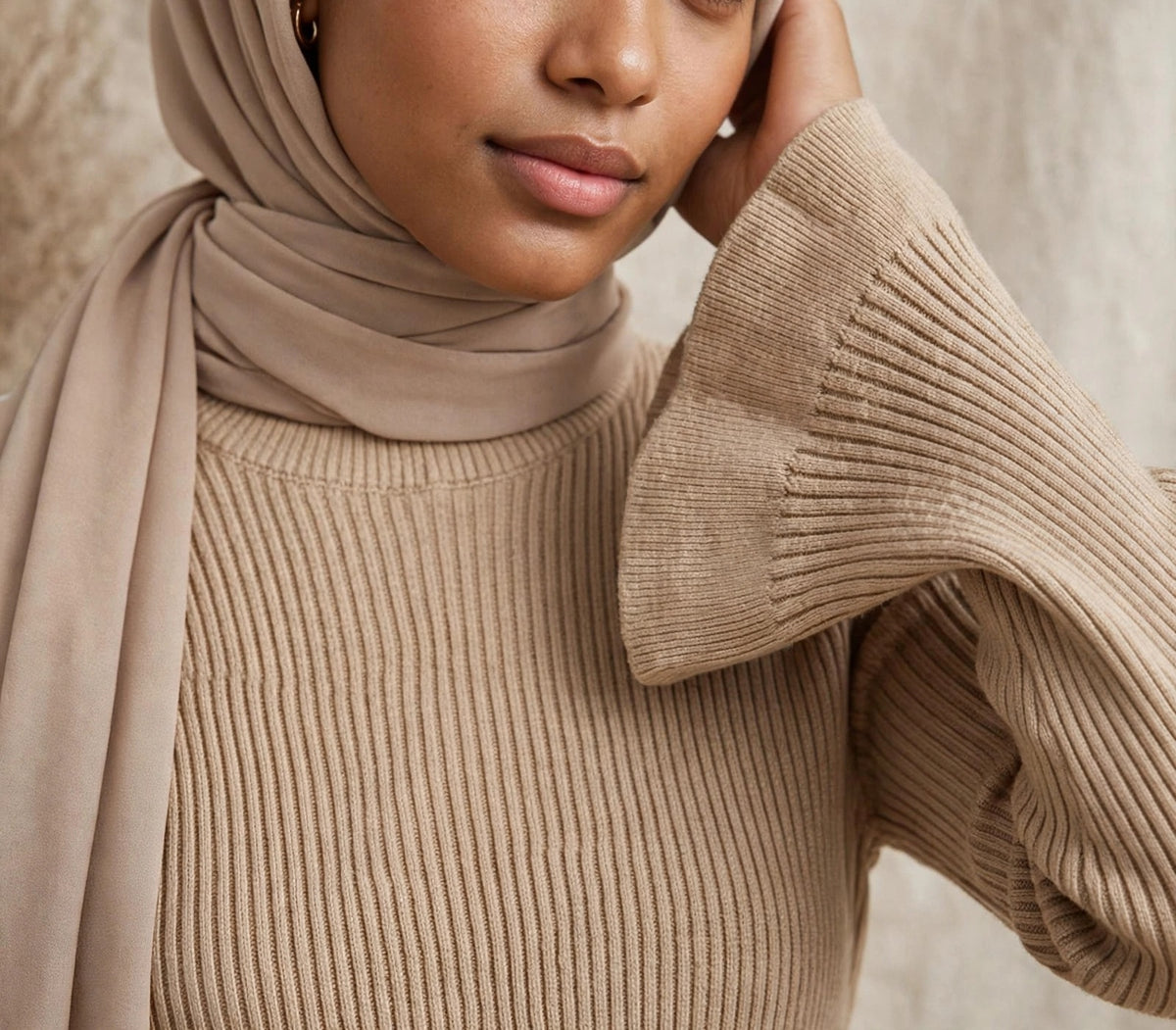 Cafe Basic Ruffled Sleeves