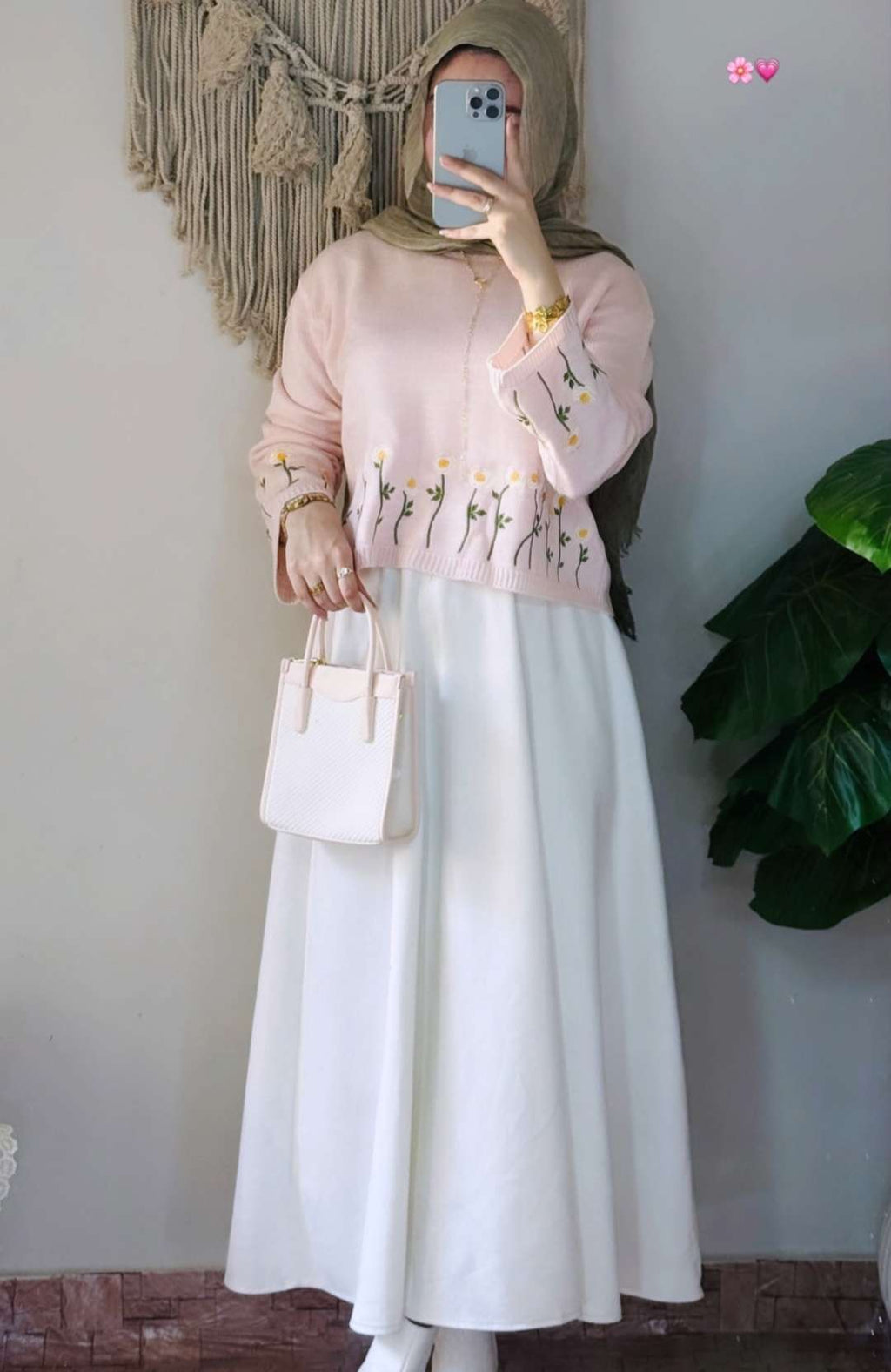 Pink Rose Pullover.