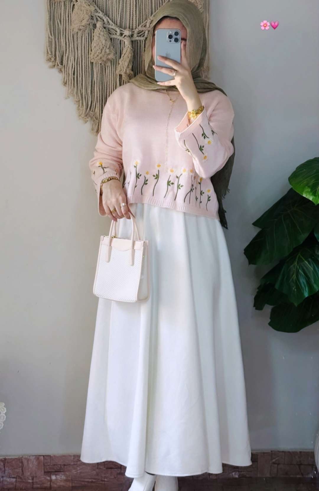 Pink Rose Pullover.