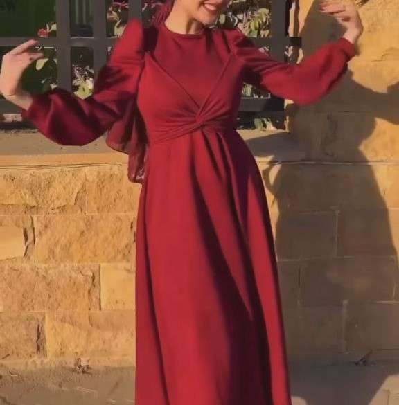 Burgundy Suede Cross Dress.